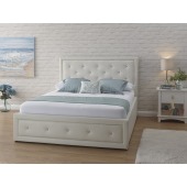 Hollywood 135cm Ottoman Bed White