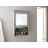 Colonial Mirrored Cabinet Grey