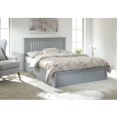 Como 150cm Wooden Ottoman Bed Grey