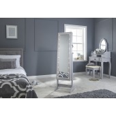Amore Jewellery Armoire with LED Grey