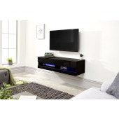 Galicia 120cm Wall TV Unit with LED Black