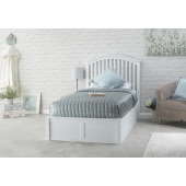 Madrid Wooden Ottoman Bed 90cm White