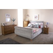 Chicago 135cm Bed Silver