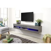 Galicia 150cm Wall TV Unit with LED Grey