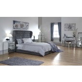 Dakota 135cm Ottoman Bed with Solid Base Pewter