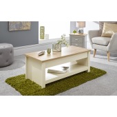 Lancaster Lift Up Coffee Table Cream