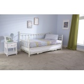 Memphis Day Bed with Trundle Bed Ivory