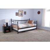 Memphis Day Bed with Trundle Bed Black